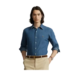 Sale Polo Ralph Lauren lim Fit Denim hirt - Denim