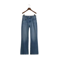 New Gant SLIM FLARE JEANS - 982SEMI LIGHT BLUE BROKEN IN
