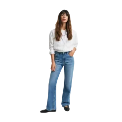 New Gant SLIM FLARE JEANS - 982SEMI LIGHT BLUE BROKEN IN