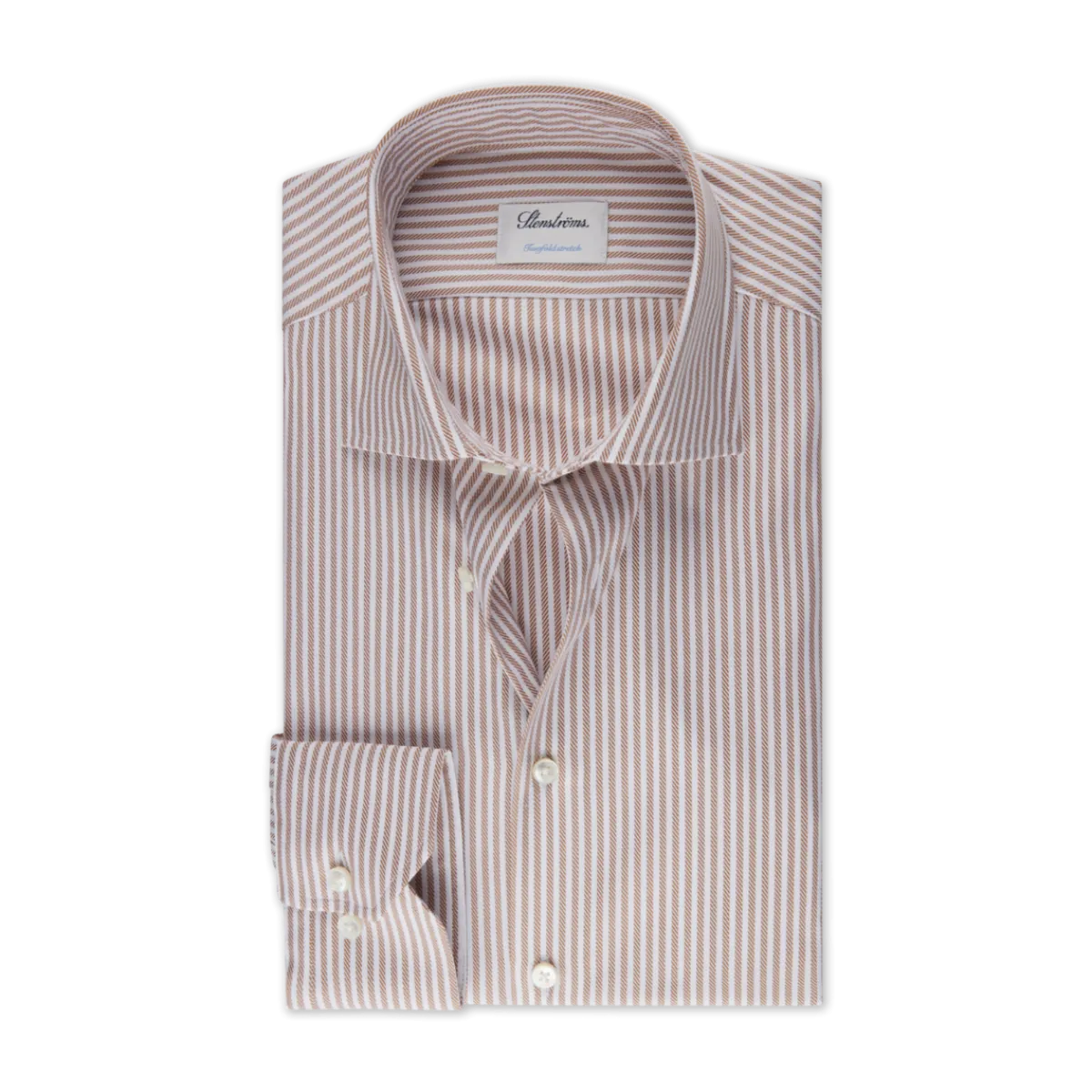 Online Stenströms Slimline C75 RM Cuff - Light Brown Stripe