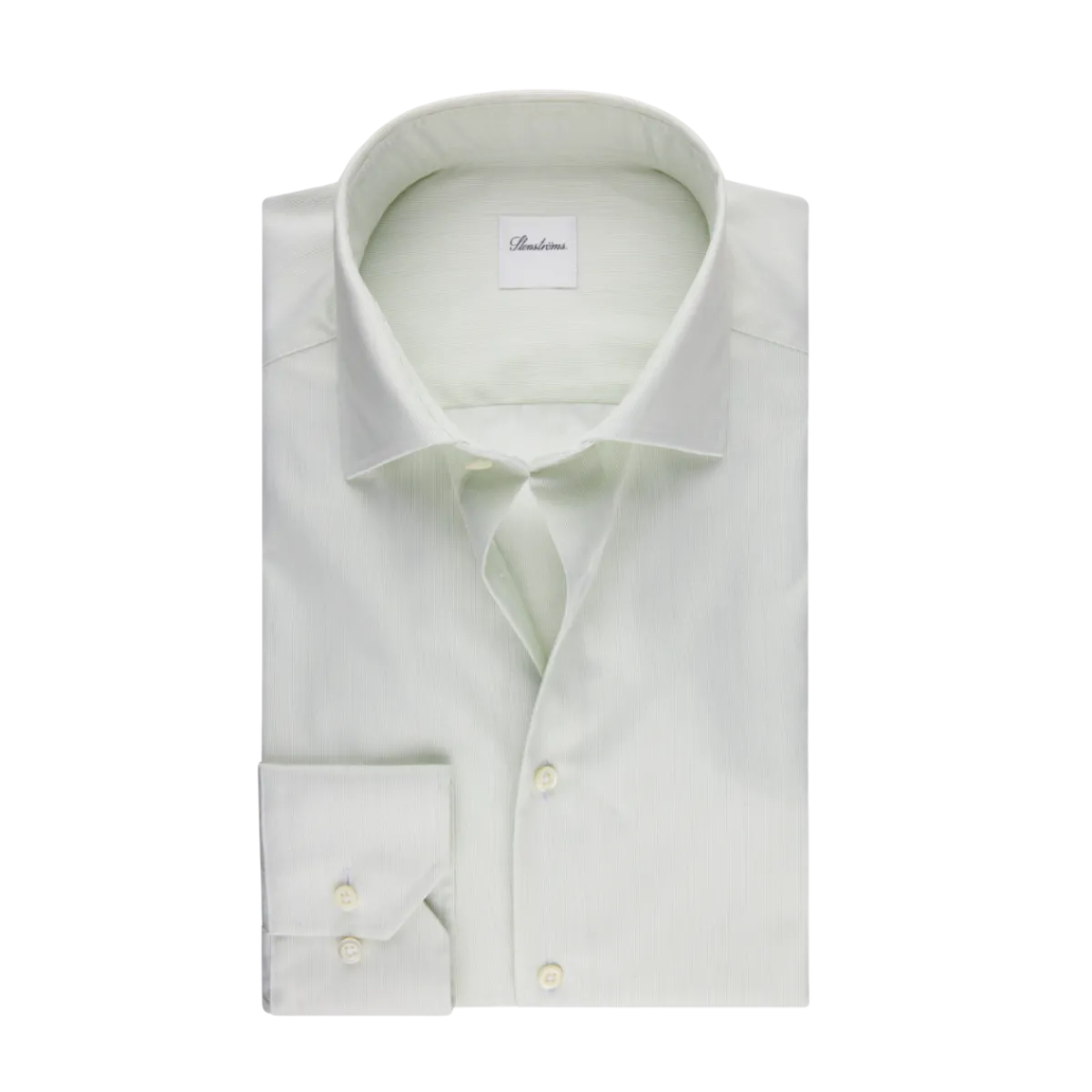 Best Stenströms Slimline C77 RM cuff - Light Green Stripe