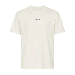 Outlet Gant a Graphic T-hirt - Creaed White