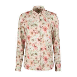 Best Stenströms Sofie Shirt - Light Orange Pattern