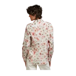 Best Stenströms Sofie Shirt - Light Orange Pattern