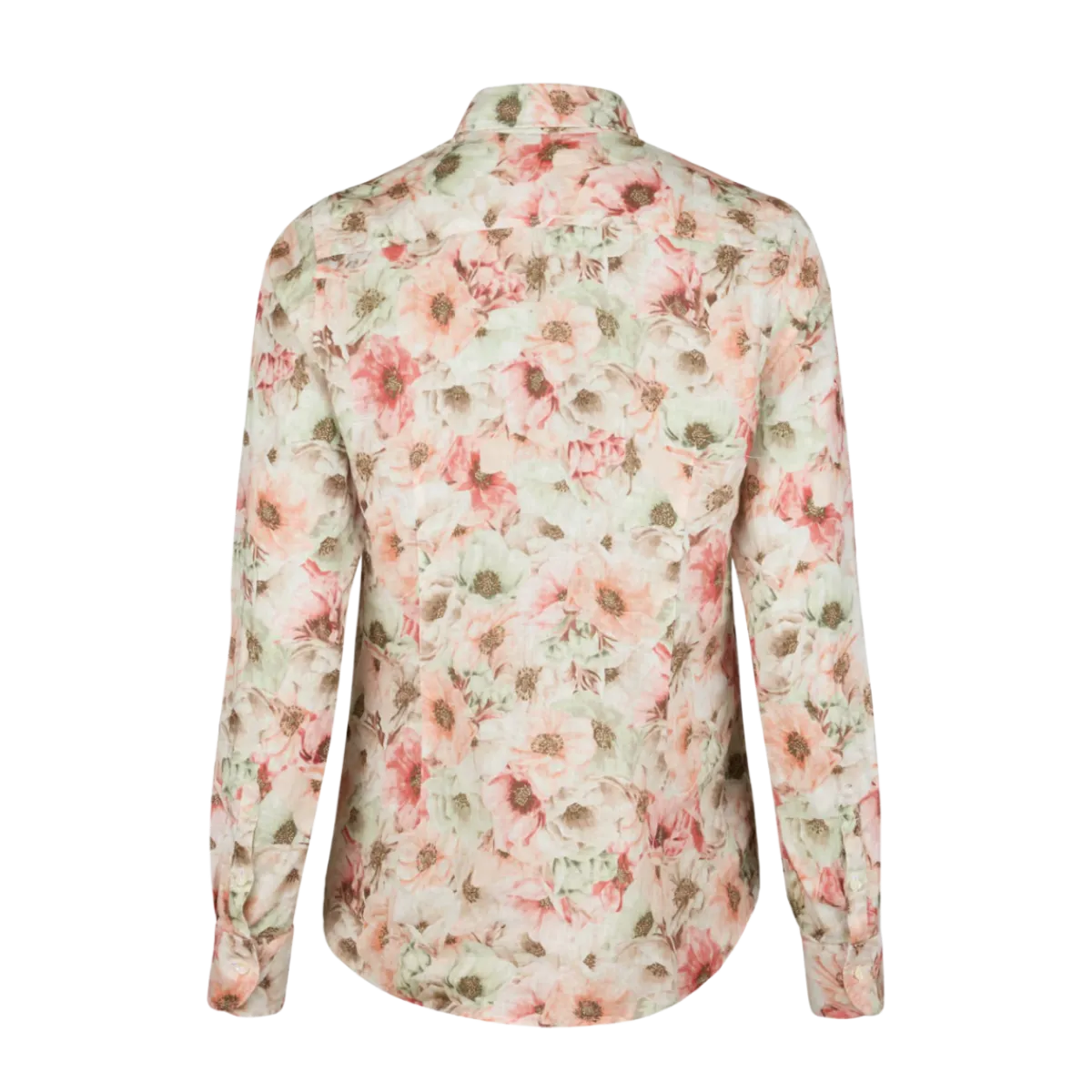 Best Stenströms Sofie Shirt - Light Orange Pattern