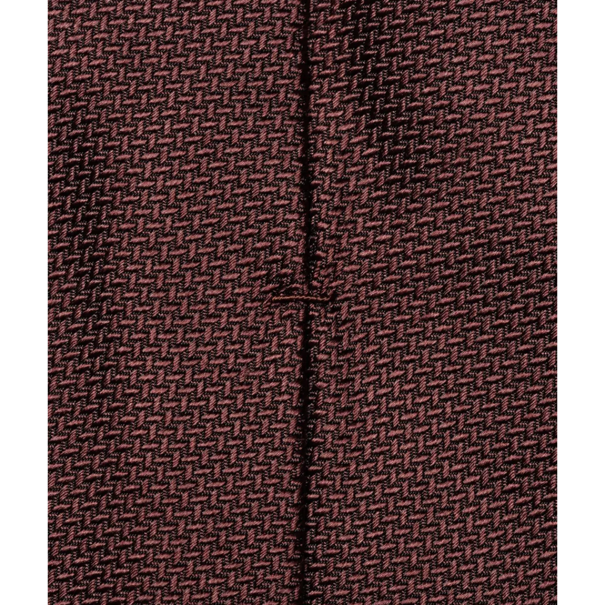 Clearance Eton Solid Woven Silk Tie - Red