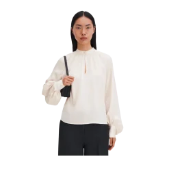 Outlet Filippa K Stand Collar Blouse - Cream