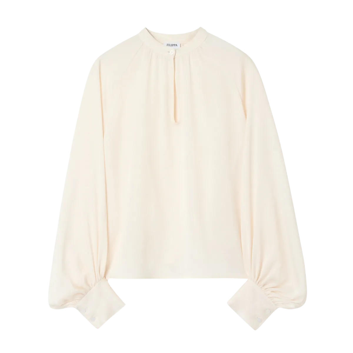 Outlet Filippa K Stand Collar Blouse - Cream