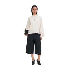 Outlet Filippa K Stand Collar Blouse - Cream