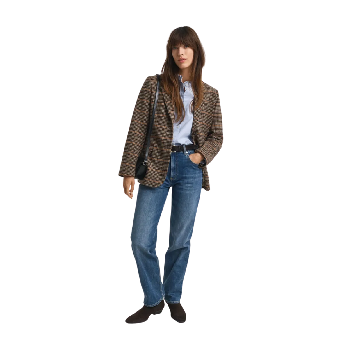 Online Gant Straight Stretch Jeans - Mid Blue Broken In