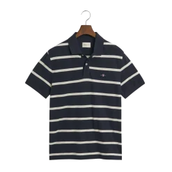 Gant triped Polo - 433 Evening Blue