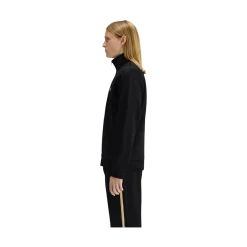 Hot Fred Perry tripe Tape Track Jacket - Black/Champagne