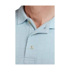 New Hansen & Jacob tructure Polo - Light blue