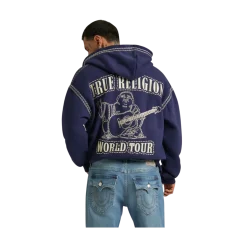 Sale True Religion uper Boxy Zip Up Hoodie - Ecipe