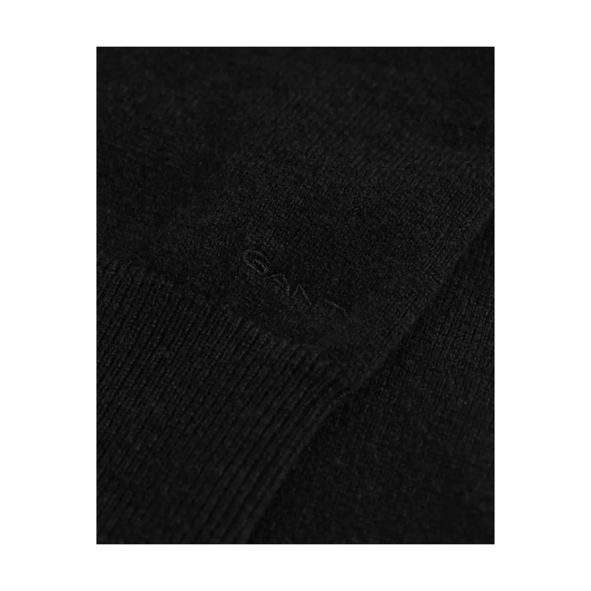 Best Gant uperfine Labwool C-Neck - Black