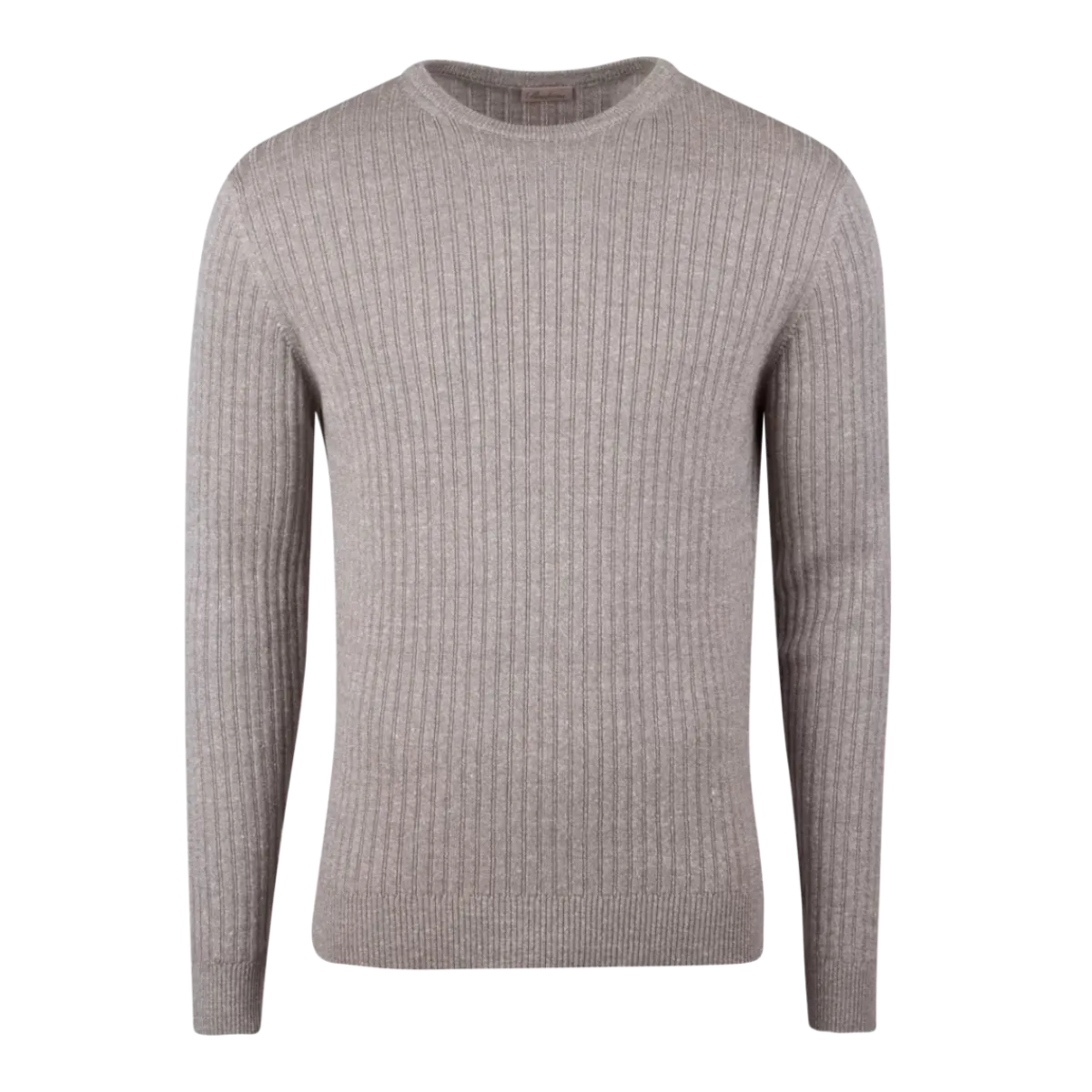 Hot Stenströms weater Knitted Ribbed Linen / erino Wool - Light Brown