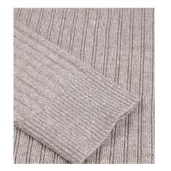Hot Stenströms weater Knitted Ribbed Linen / erino Wool - Light Brown