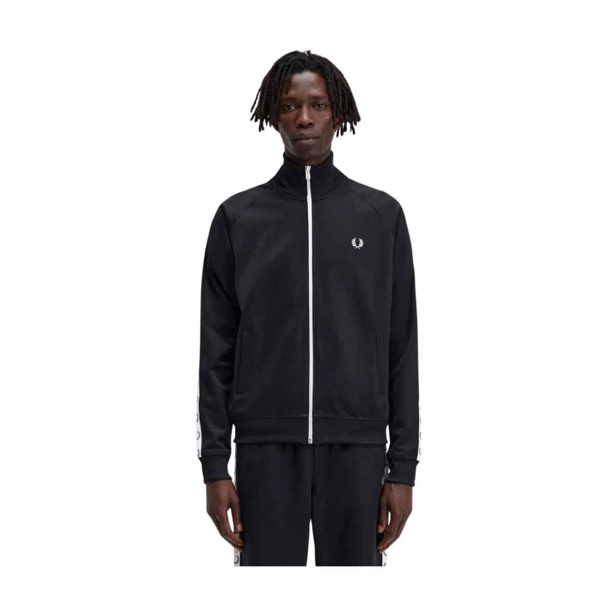 Clearance Fred Perry Taped Track Jacket - Back