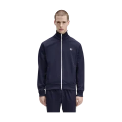 New Fred Perry Taped Track Jacket - Bue