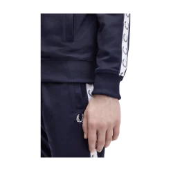 New Fred Perry Taped Track Jacket - Bue