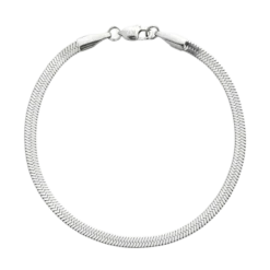 Best Mockberg Thin Snake Bracelet Silver Medium - Silver