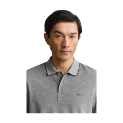 Gant 2 Tone SS Polo - 433 Evening Blue