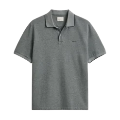 Gant 2 Tone SS Polo - 433 Evening Blue
