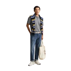 Gant 2 Tone SS Polo - 433 Evening Blue
