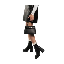 Clearance Latalia SG Trento Big - Black Lether