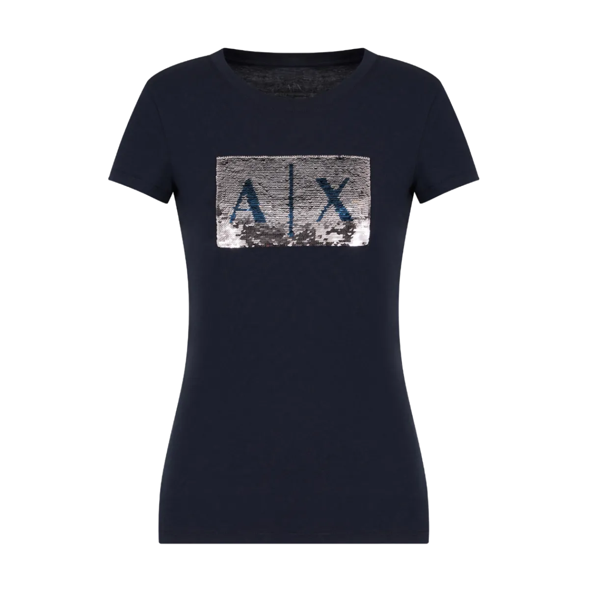 New Armani Exchange T-hirt - Navy/ilver