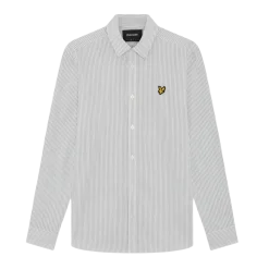 Hot Lyle & Scott Twin tripe hirt - White/ Dark Navy