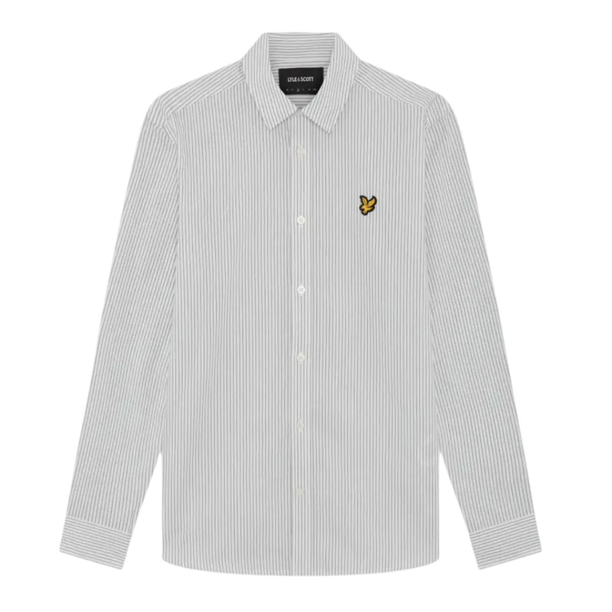 Hot Lyle & Scott Twin tripe hirt - White/ Dark Navy