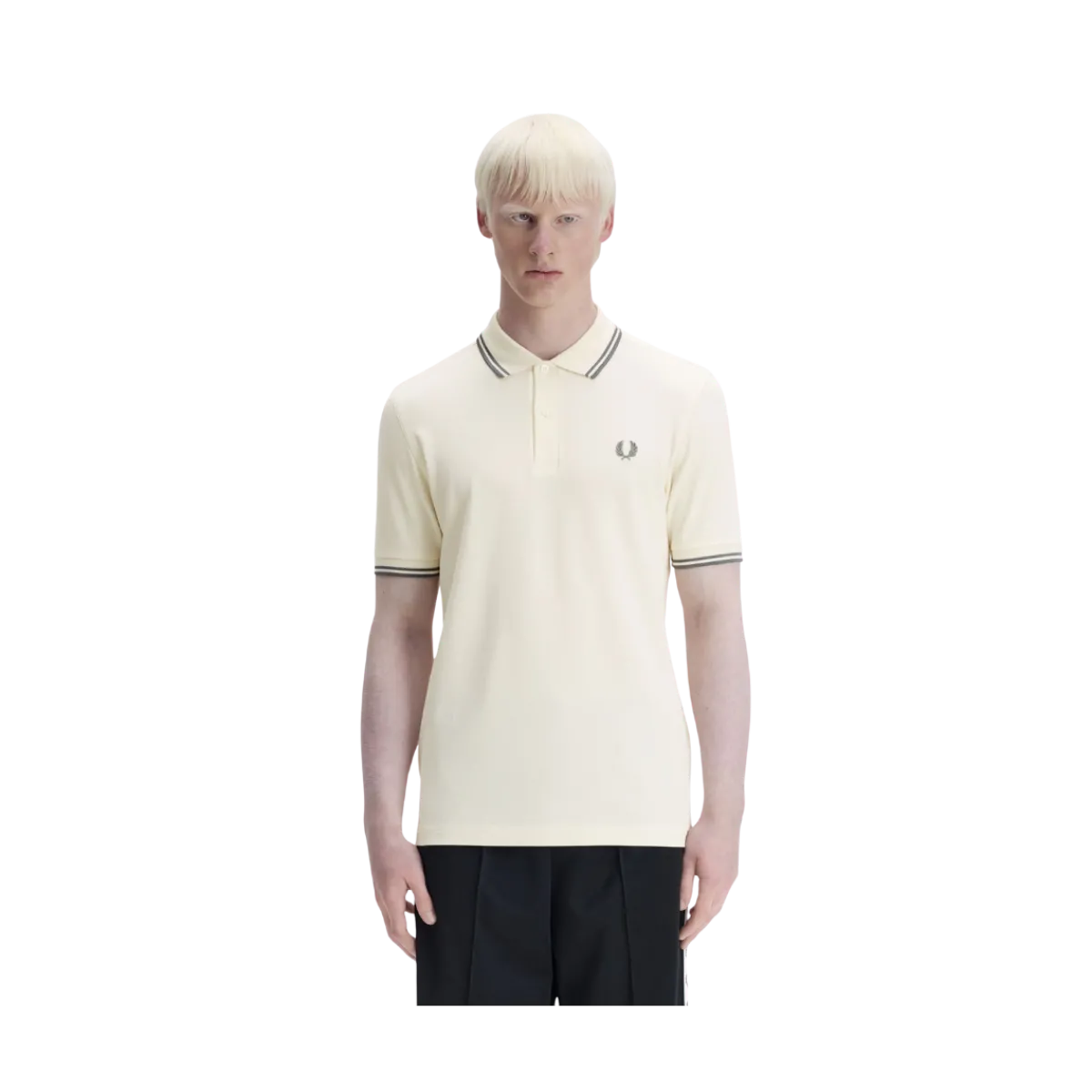 Hot Fred Perry Twin Tipped FP hirt - Ecru