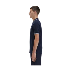 Discount Fred Perry Twin Tipped FP hirt - Navy/White