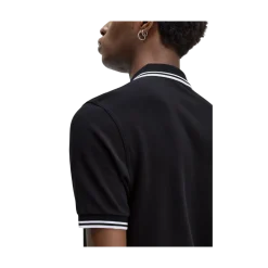 Discount Fred Perry Twin Tipped FP hirt - Navy/White