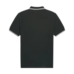 Clearance Fred Perry Twin Tipped FP hirt - Night Green/now White
