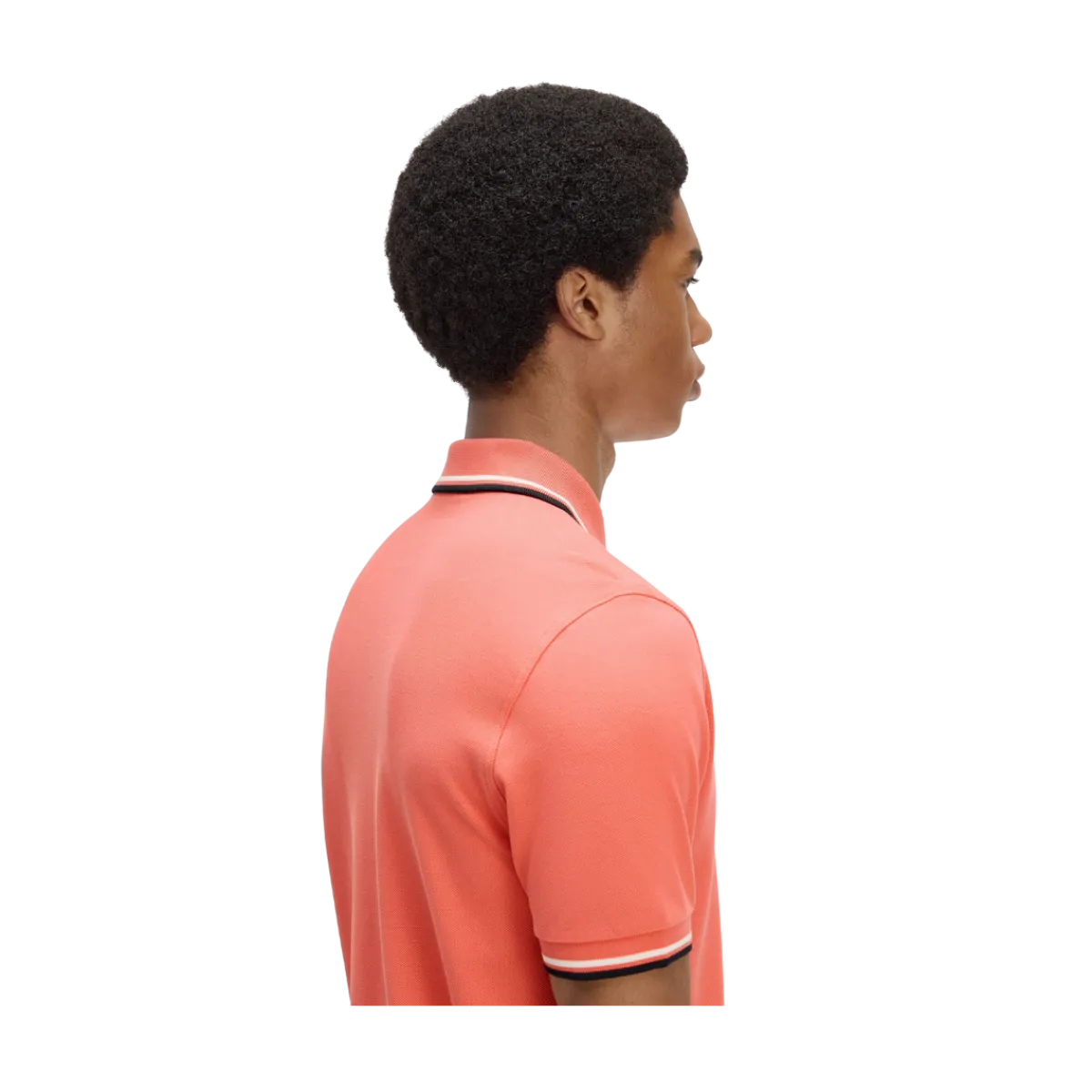 Hot Fred Perry Twin Tipped FP hirt - trawberry Crea / Ecru / Blac