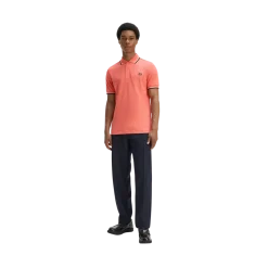 Hot Fred Perry Twin Tipped FP hirt - trawberry Crea / Ecru / Blac
