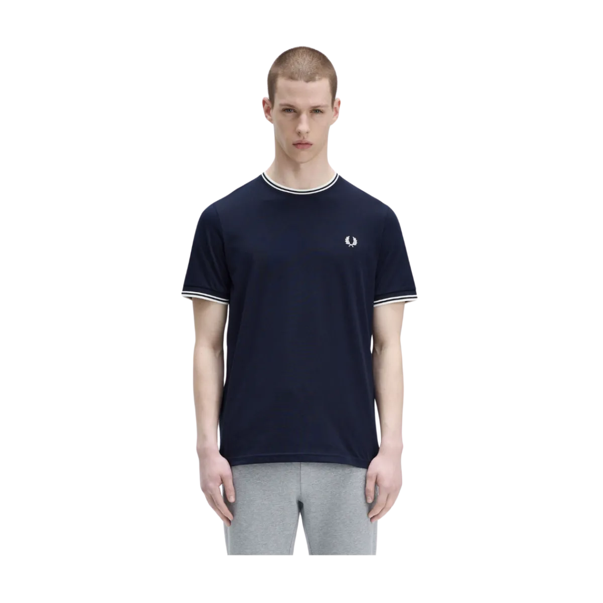 Hot Fred Perry Twin Tipped T-Shirt - Navy