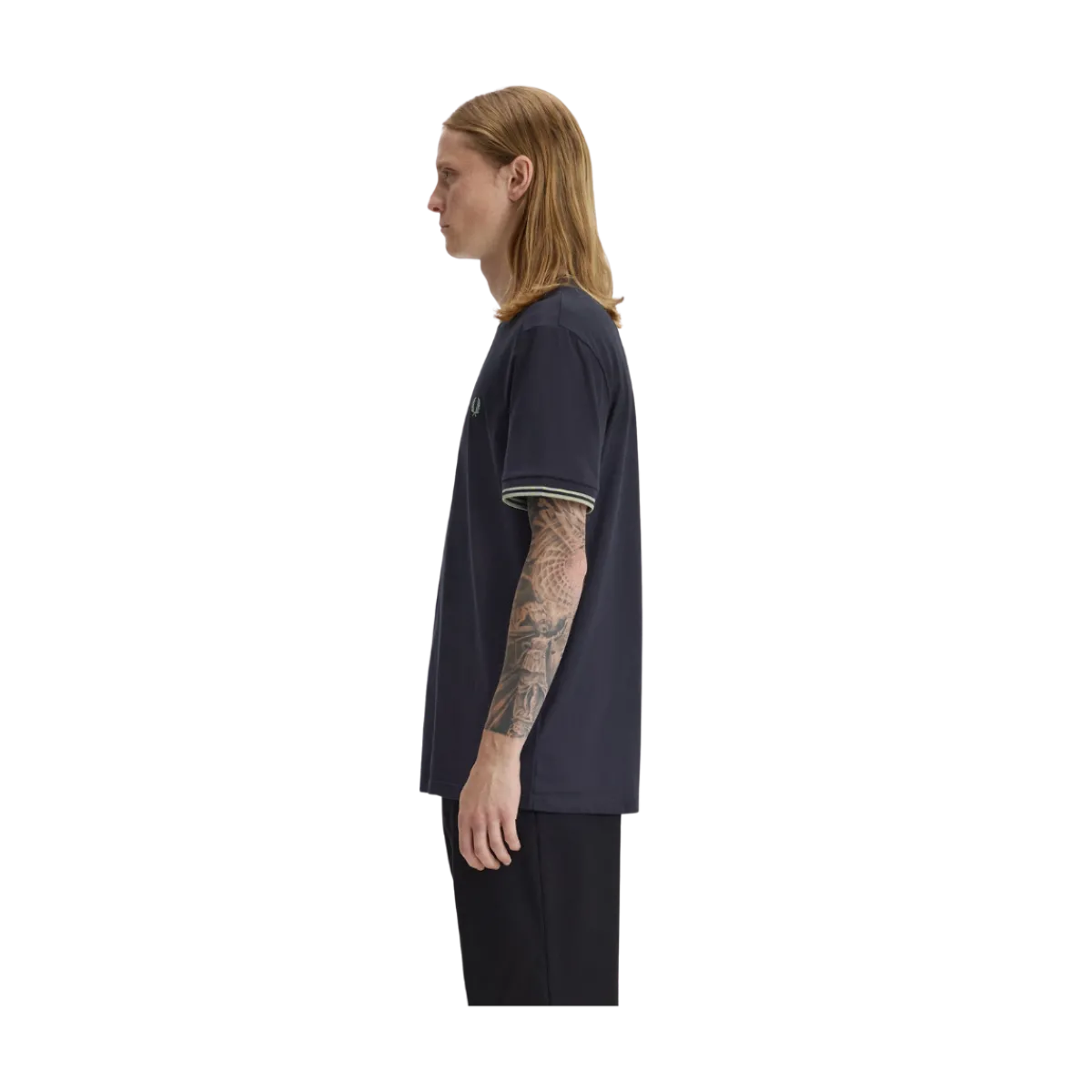 Hot Fred Perry Twin Tipped T-Shirt - Navy