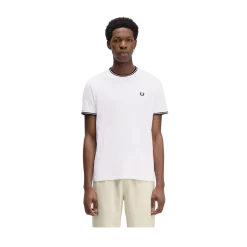 Hot Fred Perry Twin Tipped T-Shirt - White