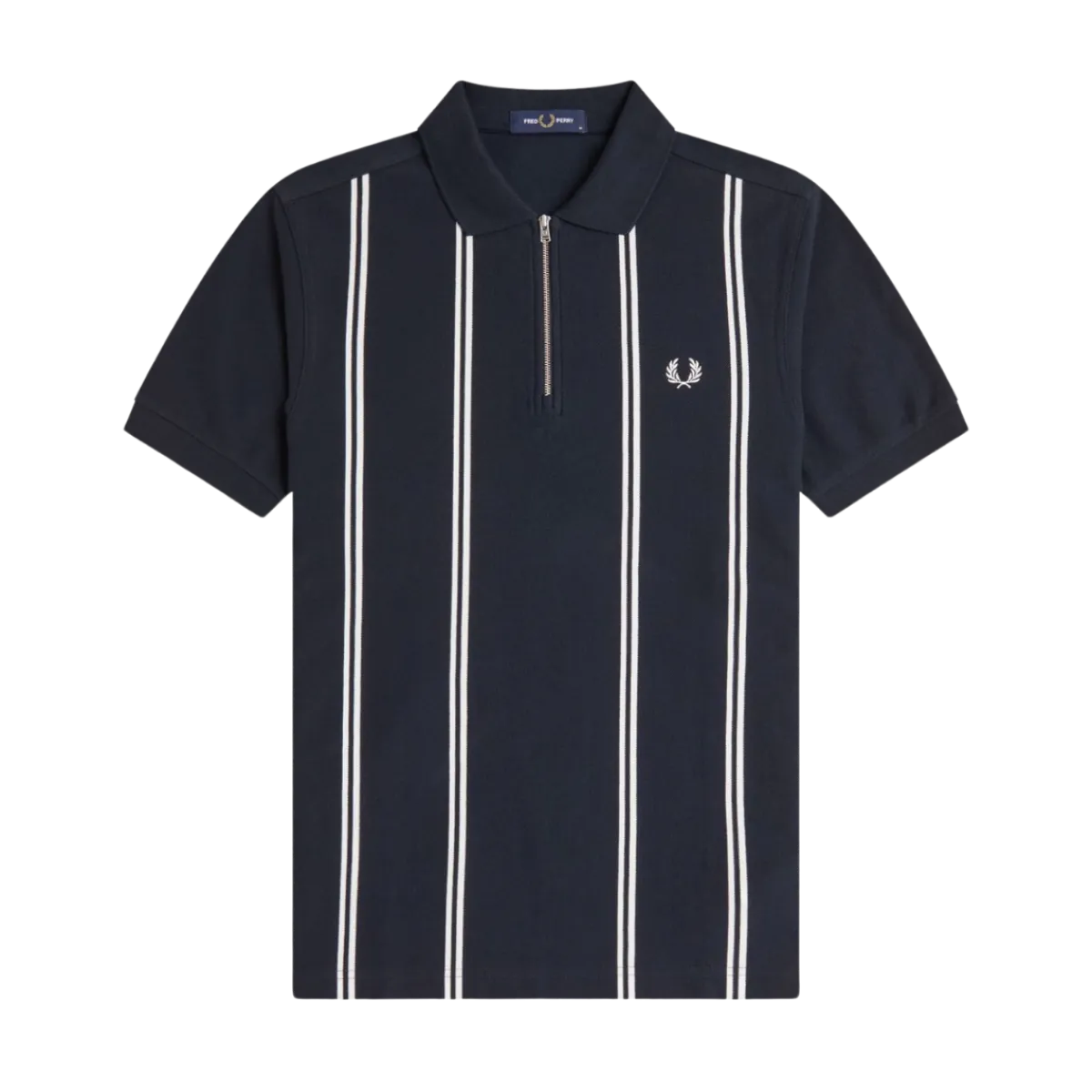 Discount Fred Perry Vertical tripe Polo - Navy