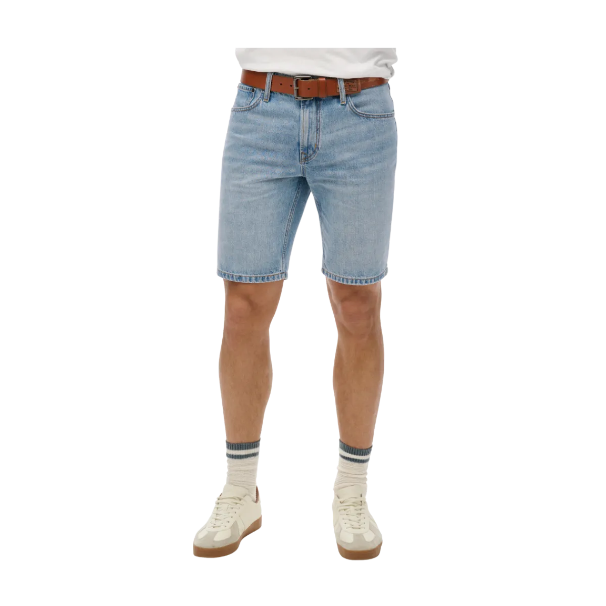 Outlet Superdry Vintage Straight Short - Fairfield Light Blue