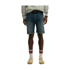 Sale Superdry Vintage Straight Short - Yokohama Dark Blue