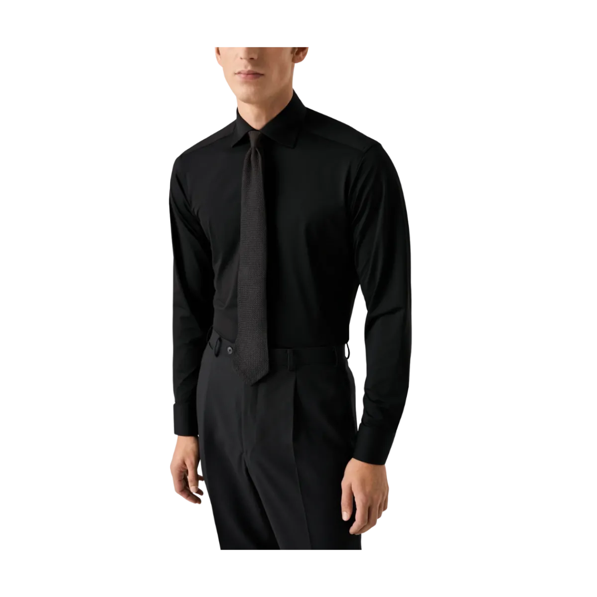 New Eton 4-way Stretch Slim - Black