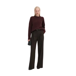 Hot Filippa K Woo Yak Crewneck weater - Burgundy