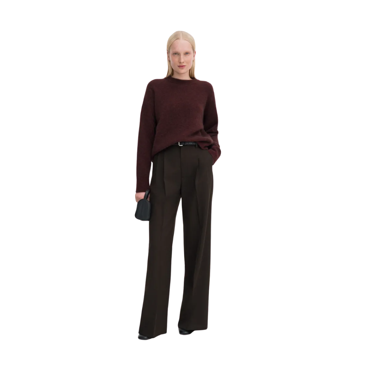 Hot Filippa K Woo Yak Crewneck weater - Burgundy