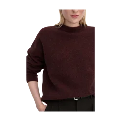 Hot Filippa K Woo Yak Crewneck weater - Burgundy