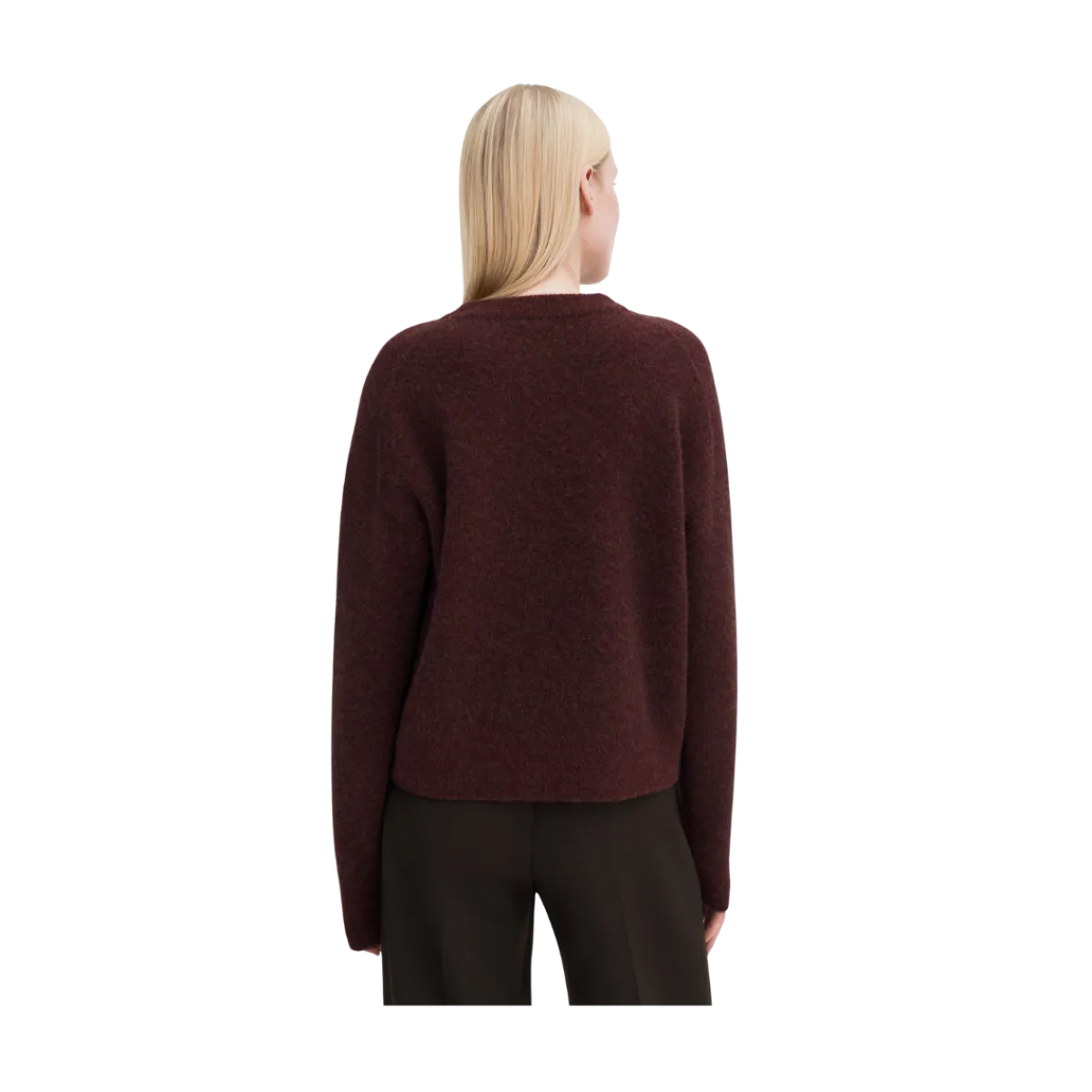 Hot Filippa K Woo Yak Crewneck weater - Burgundy