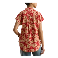 Clearance Lauren Woven port hirt - Red/Tan